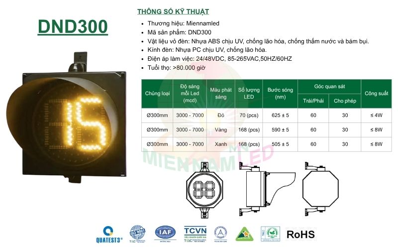đèn đếm ngược d300