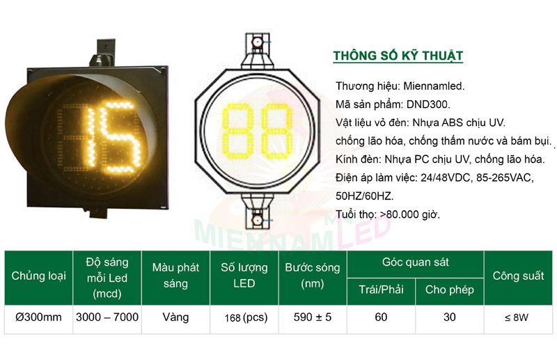 đèn đếm ngược d300