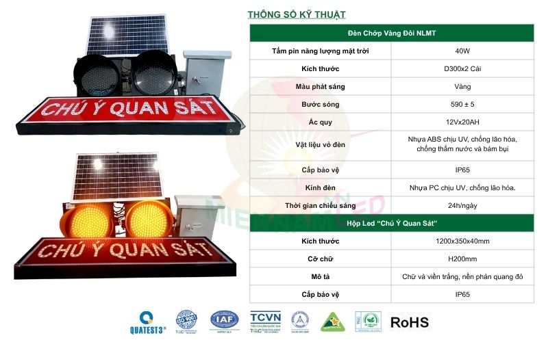 đèn tín hiệu giao thông chớp vàng