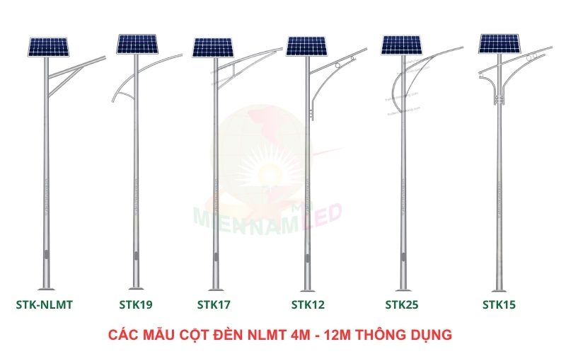 Các mẫu trụ đèn năng lượng mặt trời