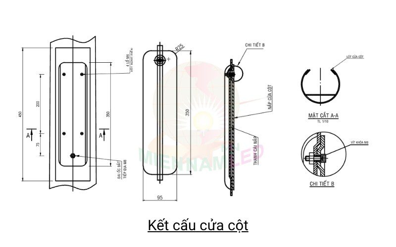 Kết cấu cửa cột