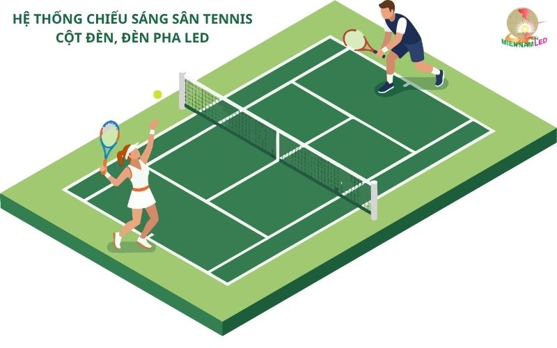 đèn sân tennis
