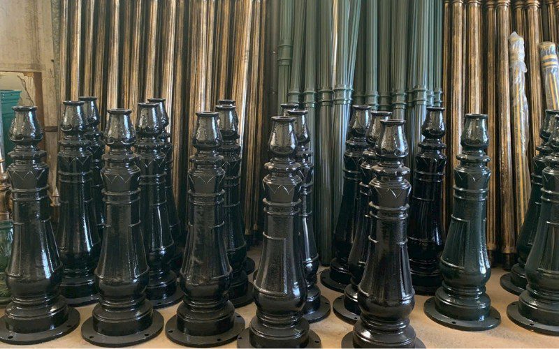 chân đế cột đèn
