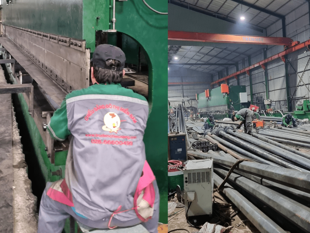 báo giá trụ đèn chiếu sáng
