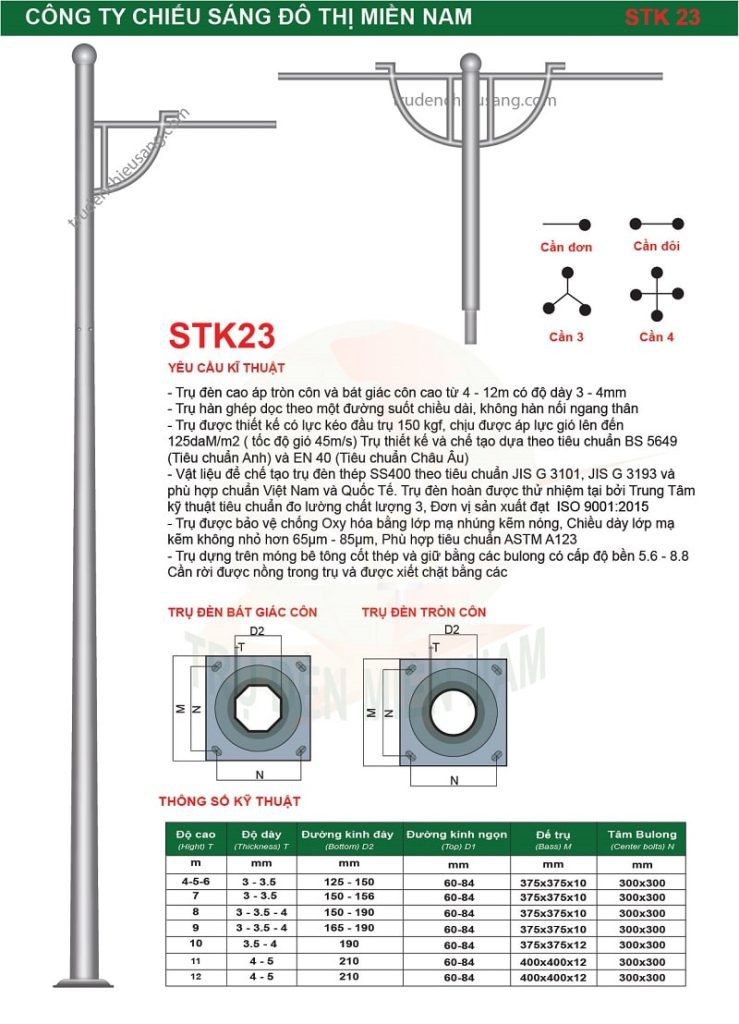 cột đèn đường
