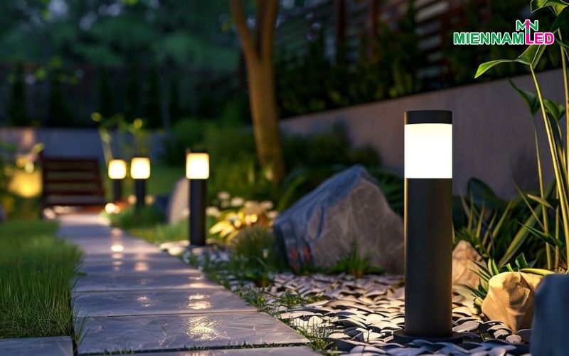 đèn nấm trang trí sân vườn