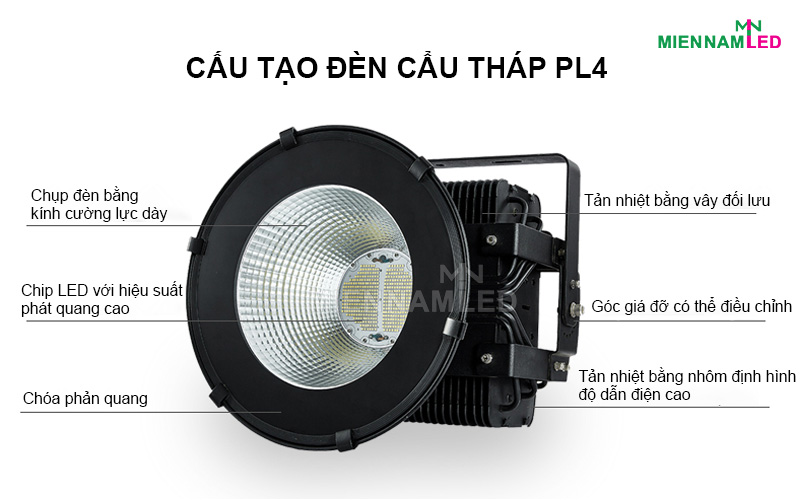 đèn led cẩu tháp