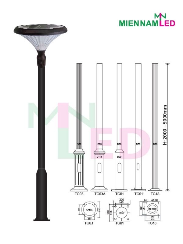 đèn led năng lượng mặt trời trang trí sân vườn