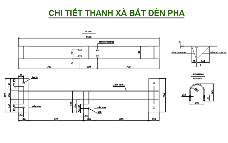 trụ đèn 15m