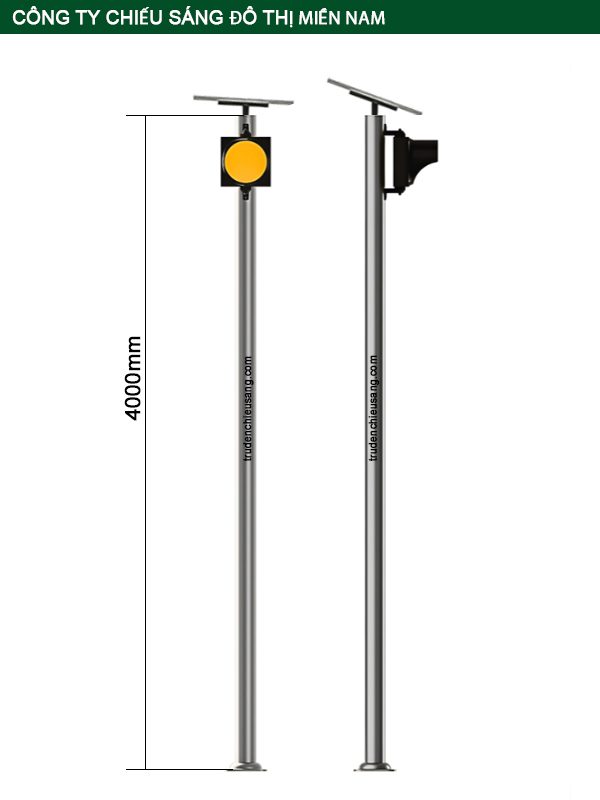 cột đèn tín hiệu giao thông chớp vàng