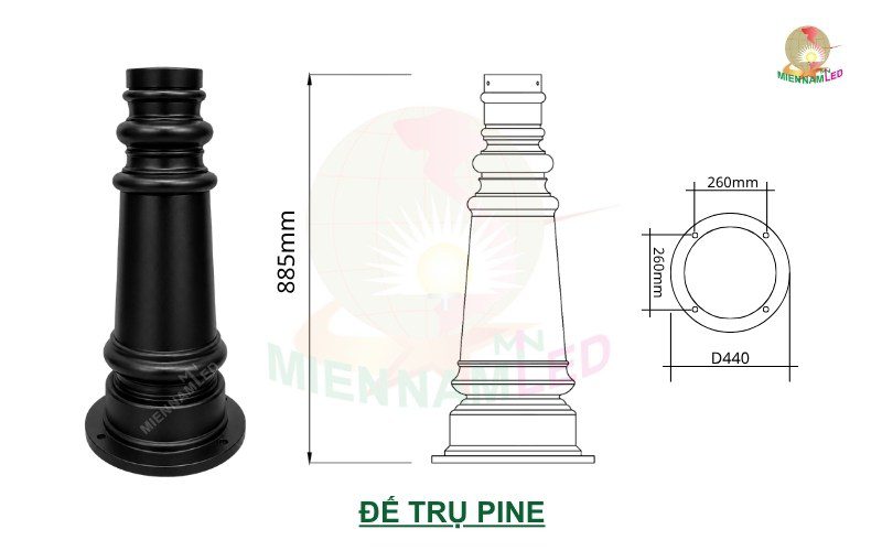 đế pine
