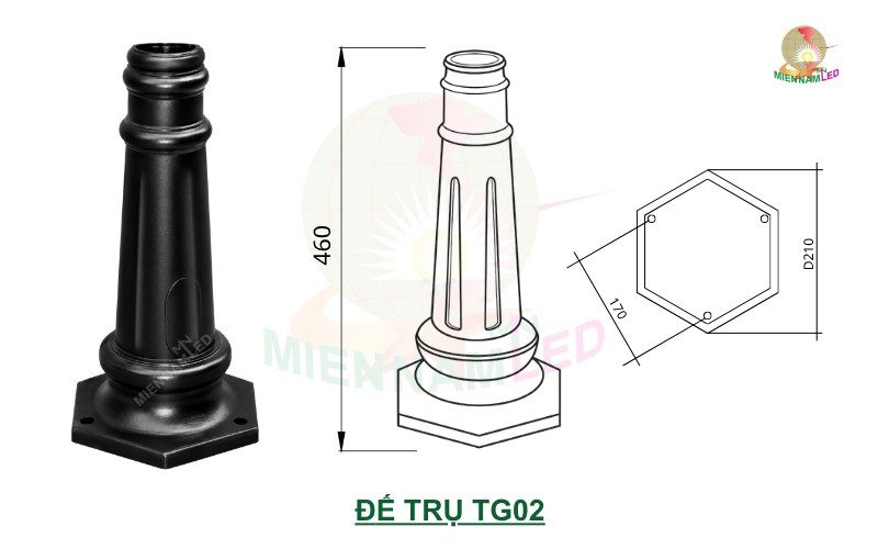 đế trụ TG02