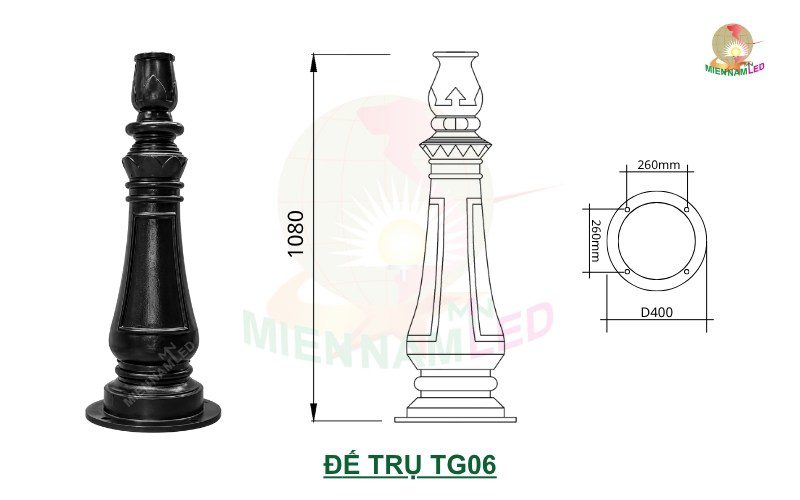 đế trụ TG06 - DC06