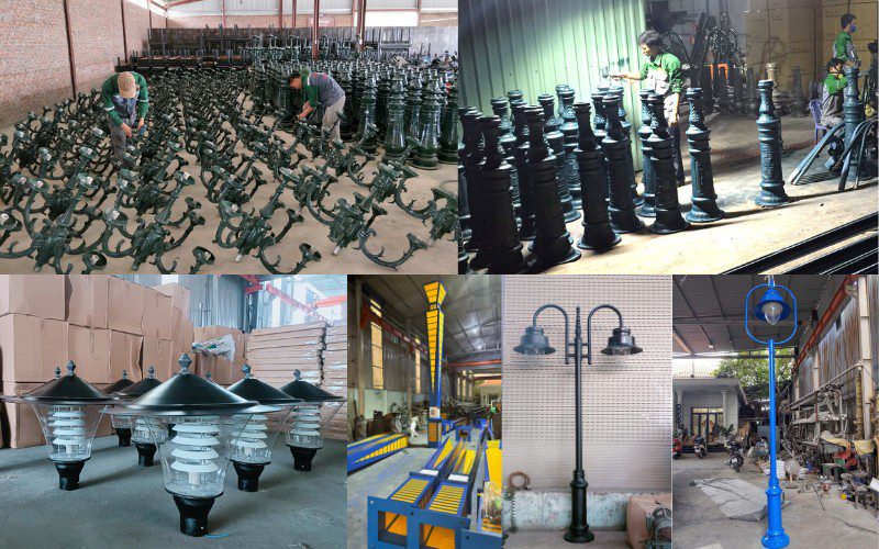 Cột đèn sân vườn