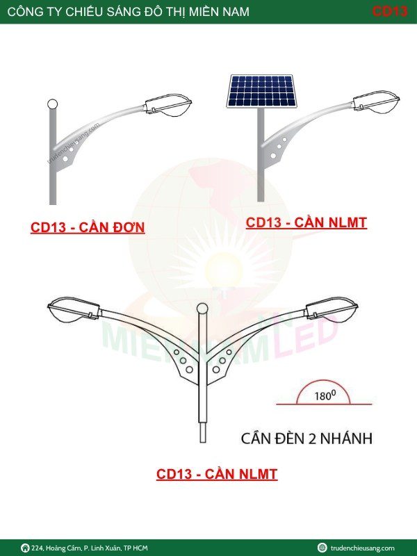 Cần đèn đường CD13