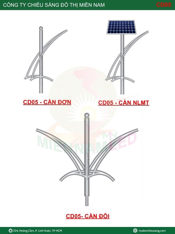 Cần đèn năng lượng mặt trời