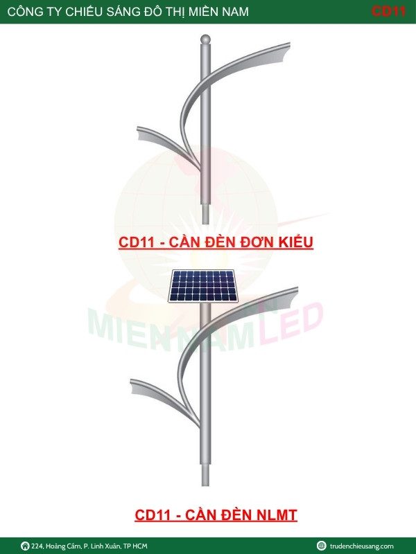 Cần đèn chiếu sáng đường phố