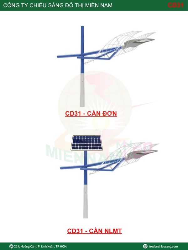 Cần đèn đơn kiểu