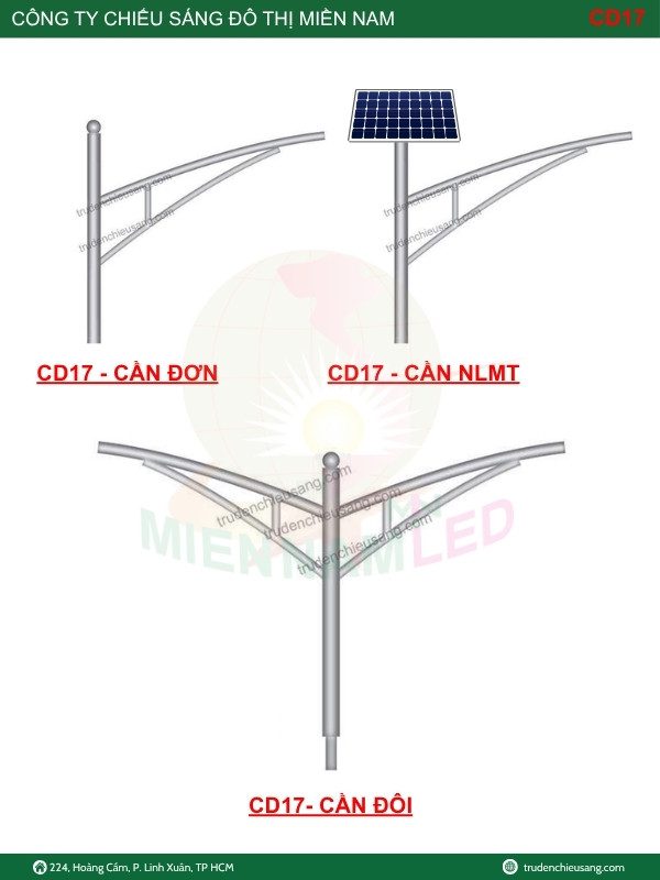 Cần đèn đơn CD17