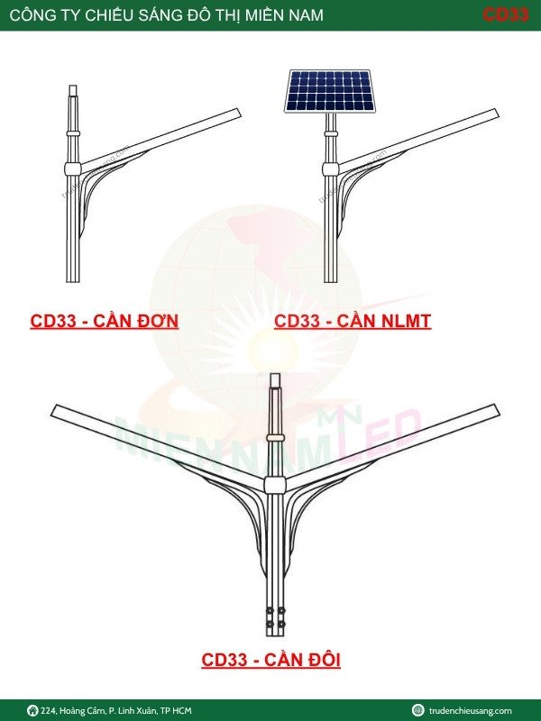 Cần đèn đường trang trí