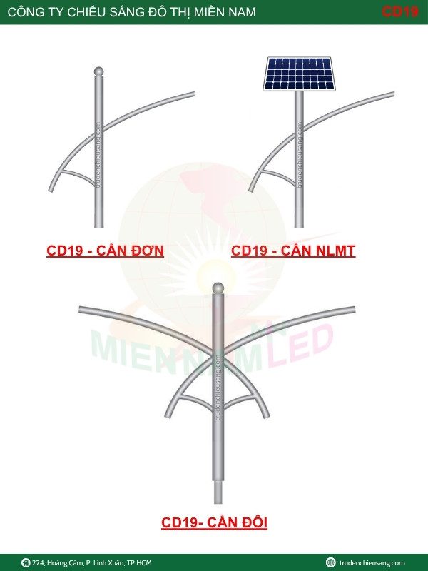 Cần đèn năng lượng mặt trời