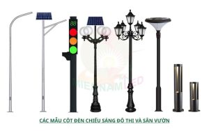 các mẫu cột đèn chiếu sáng đô thị và sân vườn