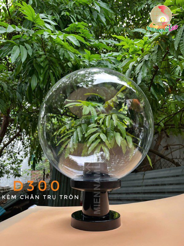 đèn trụ cổng hình cầu D300 đèn trụ cổng hình cầu D300