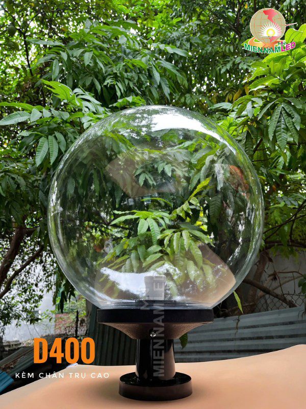 đèn trụ cổng hình cầu D400 đèn trụ cổng hình cầu D400