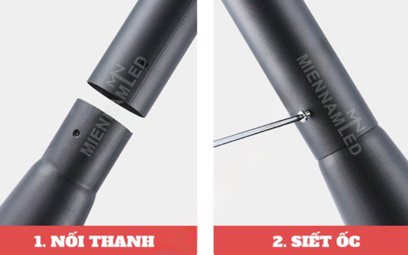 Hướng dẫn lắp đặt trụ đèn năng lượng mặt trời tháo ráp đa năng