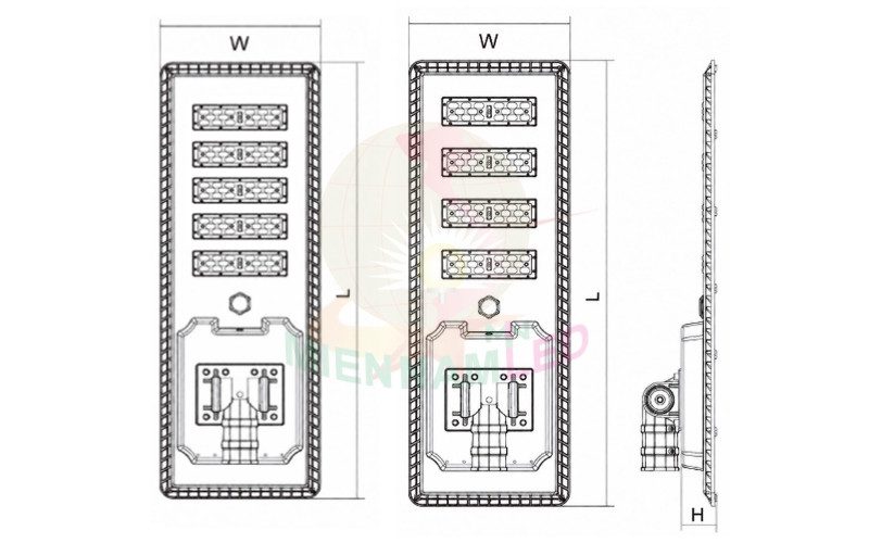 Đèn đường năng lượng mặt trời liền thể LS20