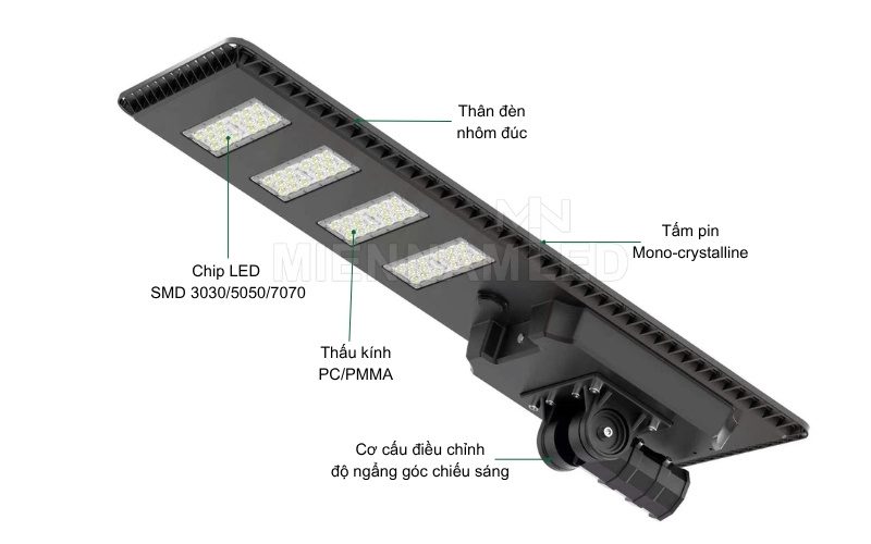 Đèn đường năng lượng mặt trời liền thể LS20