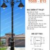 trụ đèn trang trí công viên
