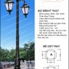 trụ đèn trang trí sân vườn