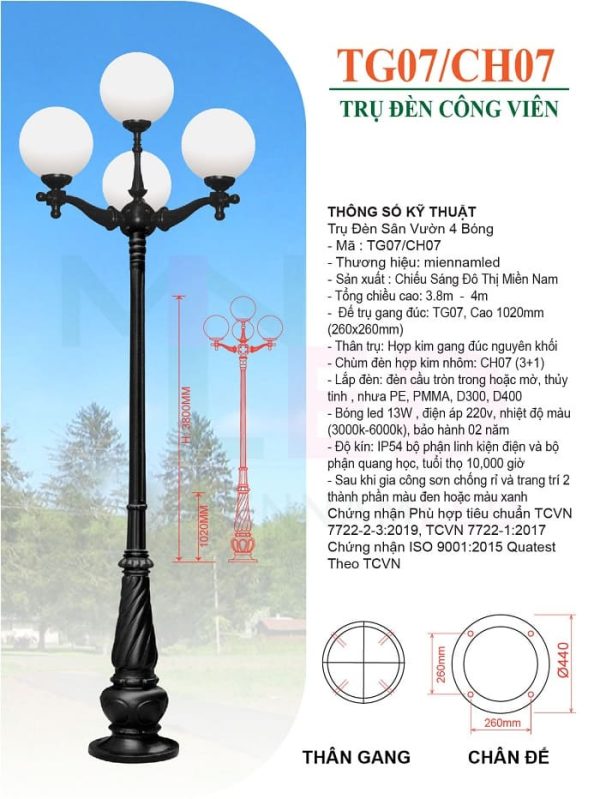 trụ đèn trang trí