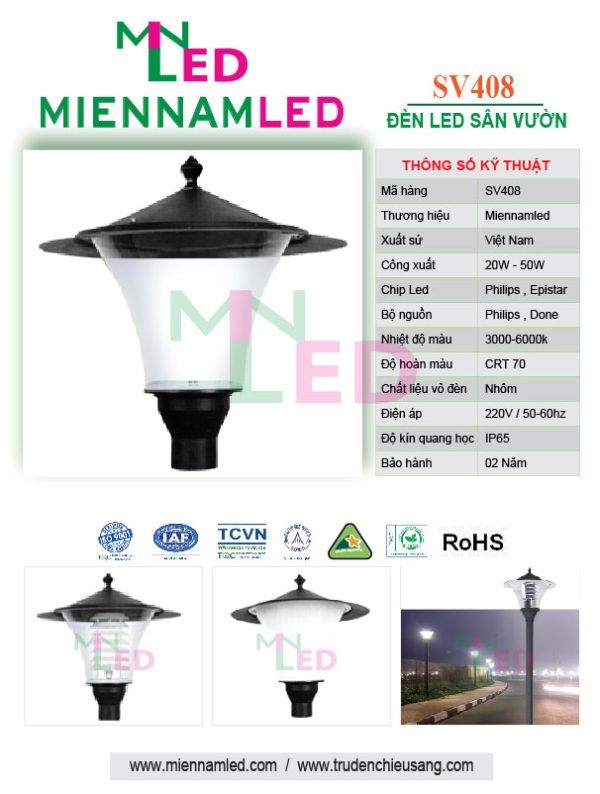 đèn led sân vườn