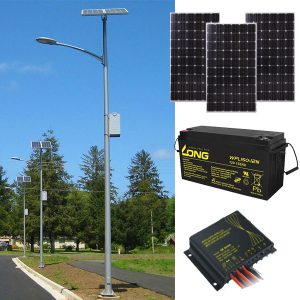 trụ đèn đường năng lượng mặt trời